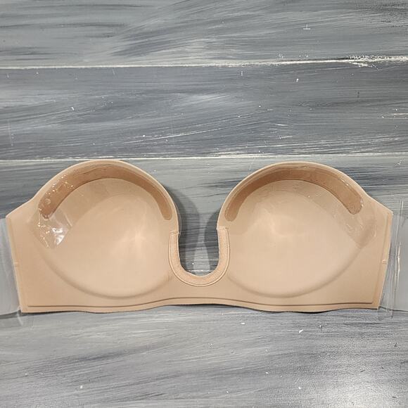 Fashion Forms Voluptuous U Plunge‎ Backless Strapless Bra in Beige Size B - Picture 6 of 14